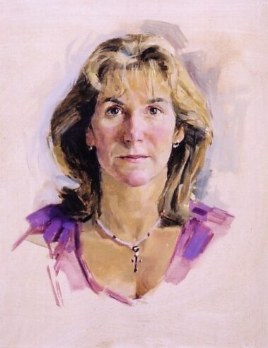 Mrs. Mary Gibson. oil sketch